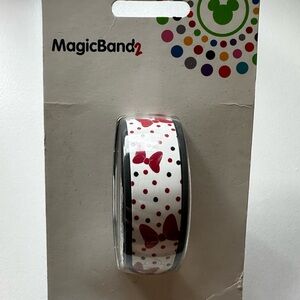 MagicBand 2 with Red Bow and Polka Dot Design
